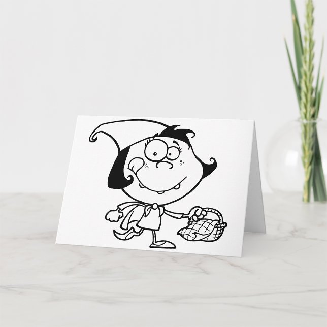 Little Girl Going On A Picnic Greeting Cards (Creator Uploaded)