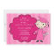 Little Girl Grad Graduation Invitation Pink