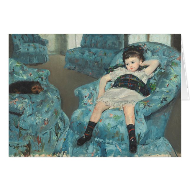 Little Girl in a Blue Armchair, 1878 (oi (Front Horizontal)