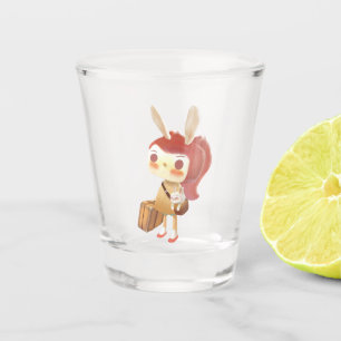 Little Girl Lost in the Forest Shot Glass