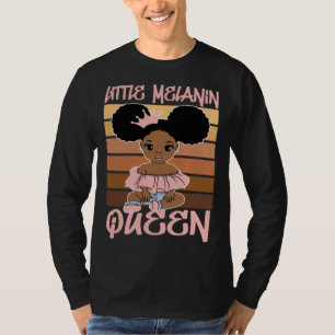 Little Girl Melanin Black History Magic Afro Toddl T-Shirt