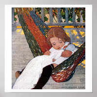 Little Girl on the Hammock, Jessie Willcox Smith