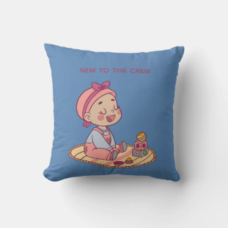 Little Girl Playing Cushion