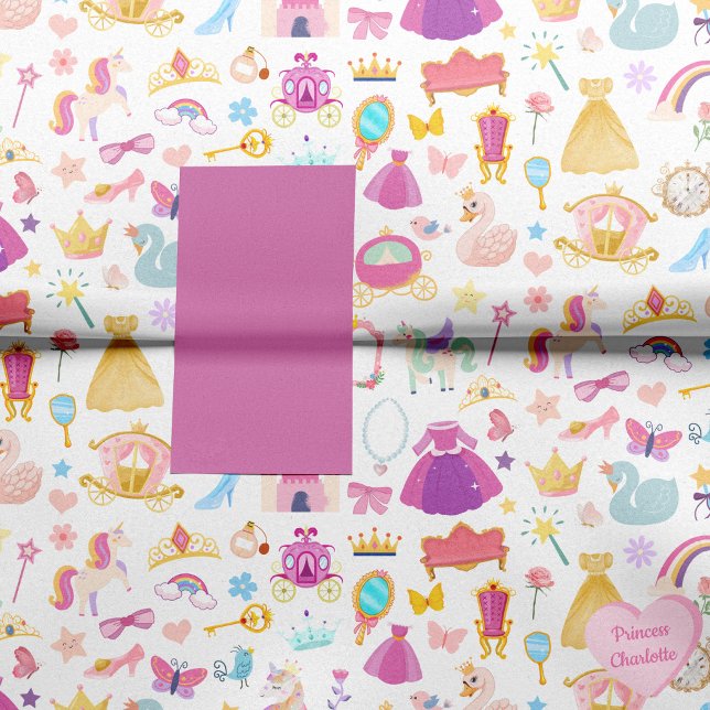 Little Girl Pretty Princess Fairy Tale Pattern Tissue Paper (Creator Uploaded)