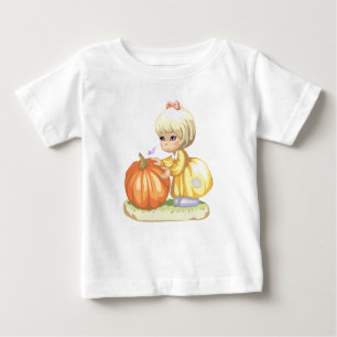Little Girl & Pumpkin Toddler Long Sleeves Tee