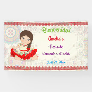 Little Girl Spanish Dress Niña Banner