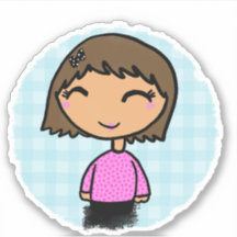 Little Girl Sticker