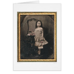 Little girl with a basket of flowers (40319)