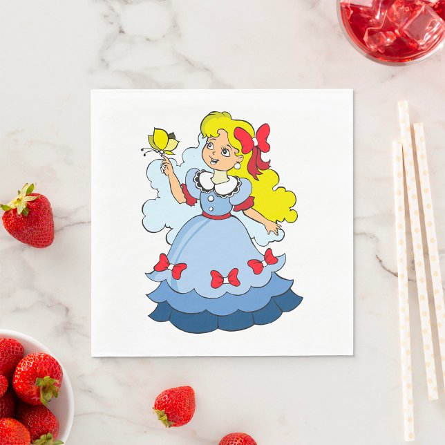 Little Girl With A Butterfly Napkin (Creator Uploaded)