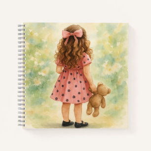 Little Girl with a Teddy Bear by Natasha Us Notebook