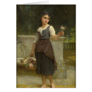 Little Girl with Flowers
