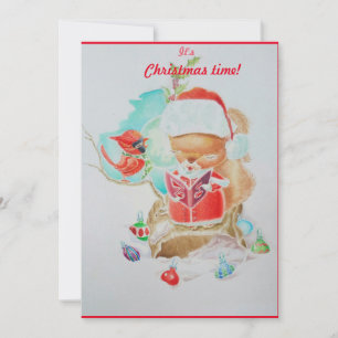 Little girls Christmas card