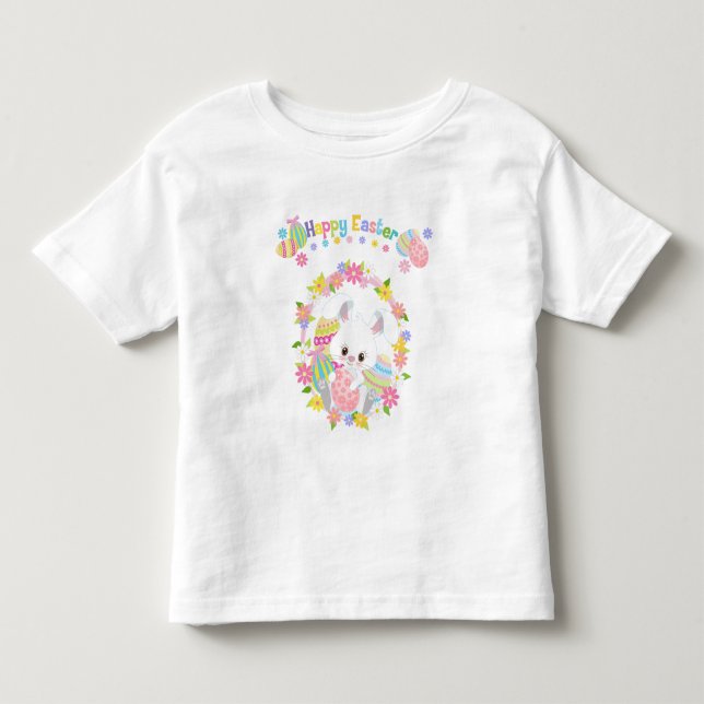 Little Girls Easter Dress Toddler T-Shirt (Front)