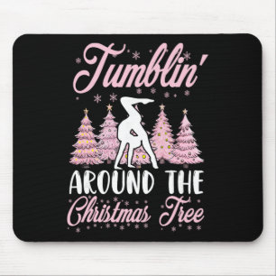 Little Girls Gymnastics Handstand Gymnast Christma Mouse Pad