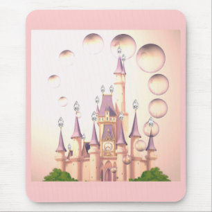 Little Girl's Princess Castle Birthday Invitations Mouse Pad