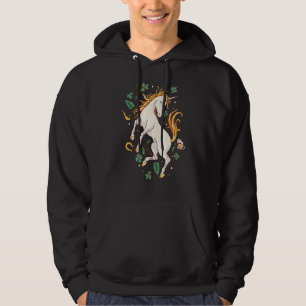 Little Girls St  Patricks Day Unicorn C Hoodie