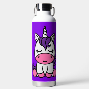 Little Girls Unicorn Back To School Water Bottle
