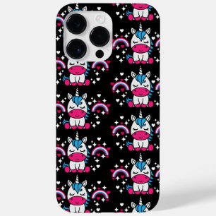 Little Girls Unicorn Pony Case-Mate iPhone 14 Pro Max Case