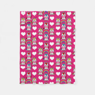 Little Girls Unicorn Pony Fleece Blanket