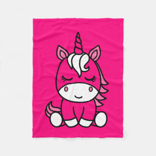 Little Girls Unicorn Pony Fleece Blanket