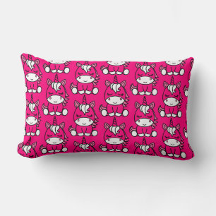 Little Girls Unicorn Pony Lumbar Cushion
