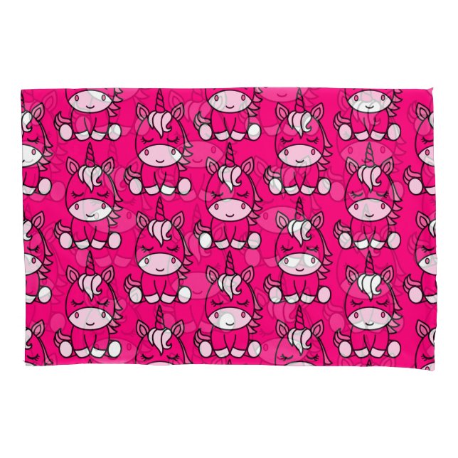 Little Girls Unicorn Pony Pillowcase (Front-Left)