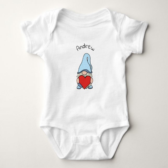 Little gnome baby bodysuit (Front)