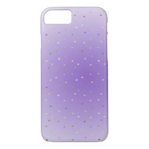Little Gold Hearts Purple Ombre Case-Mate iPhone Case