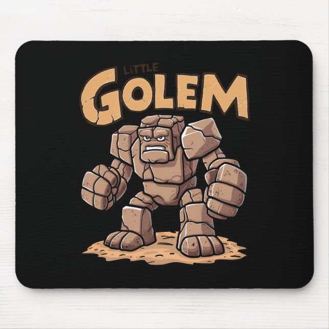 Little Golem Back To School Kid Golem  Mouse Pad (Front)
