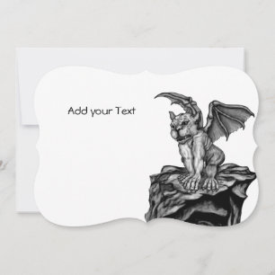 Little Golem Gargoyle Holiday Card