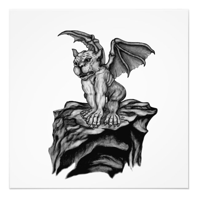 Little Golem Gargoyle Photo Print (Front)