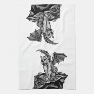 Little Golem Gargoyle Tea Towel