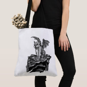 Little Golem Gargoyle Tote Bag