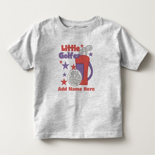 Little Golfer Customisable T-shirt (Front)
