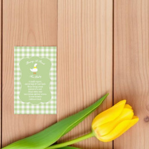 Little Goose Baby Shower Books For Baby Enclosure Card