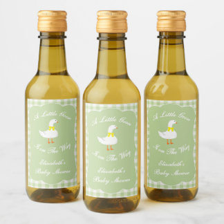 Little Goose Baby Shower Drink Label