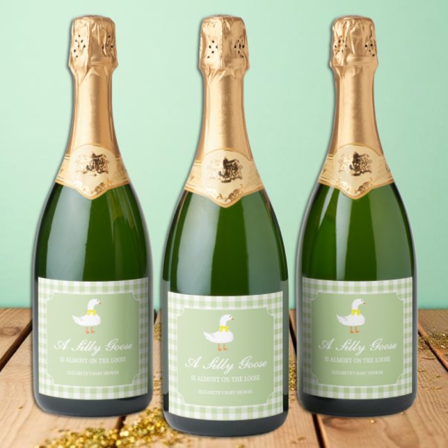 Little Goose Baby Shower Drink Label (Creator Uploaded)