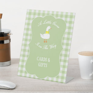 Little Goose Baby Shower Pedestal Sign