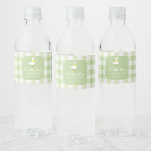 Little Goose Baby Shower Water Bottle Label
