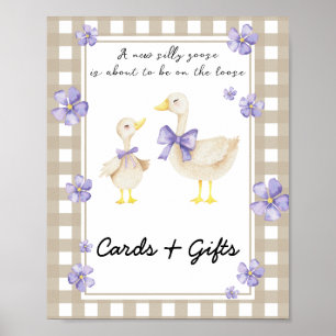 Little goose - cards and gifts baby shower poster