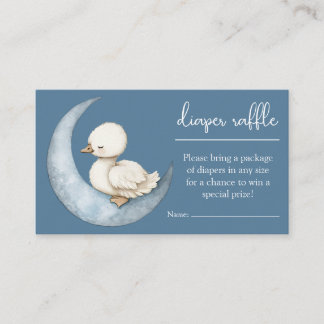Little Goose Diaper Raffle Card Goose Baby Shower