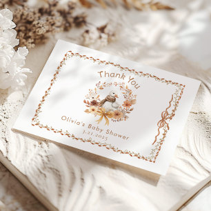 Little Goose Fall Gender Neutral Baby Shower Thank You Card