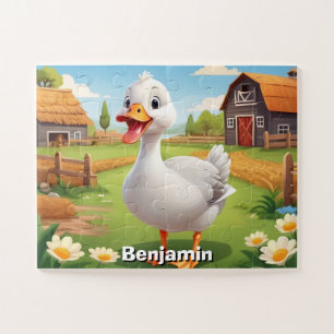 Little Goose Personalized Kid's Jigsaw Puzzle