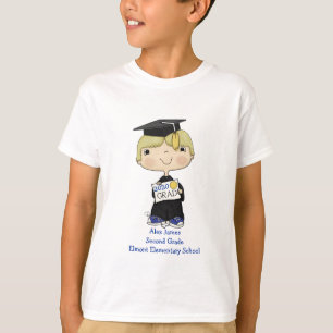 Little Graduate Boy Blonde Hair T-Shirt