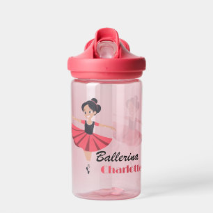 Little Grapefruit Happy  Ballerina Personalized Water Bottle