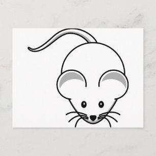 Little graphic mouse postcard