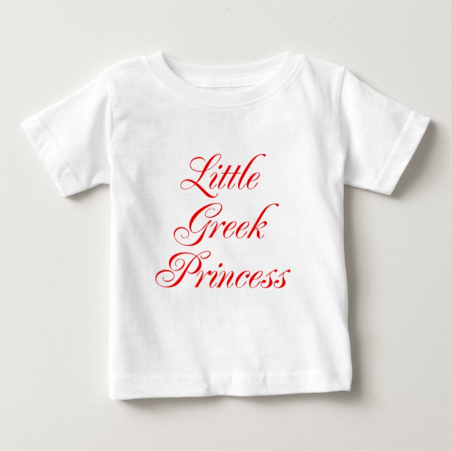 Little Greek Princess Baby T-Shirt (Front)
