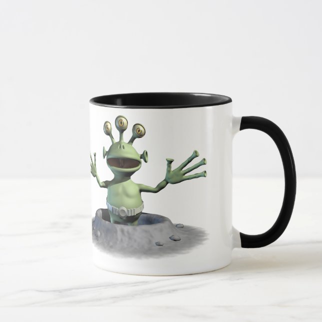 Little Green Alien Mug (Right)