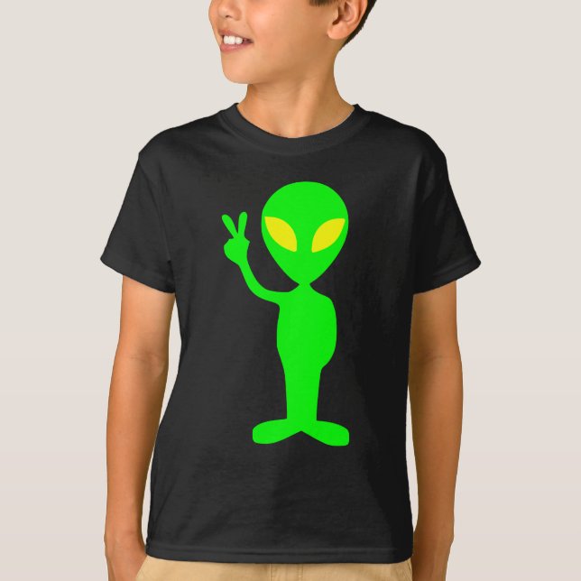 LITTLE GREEN ALIEN T-Shirt (Front)