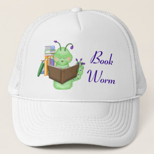 Little Green Bookworm Trucker Hat